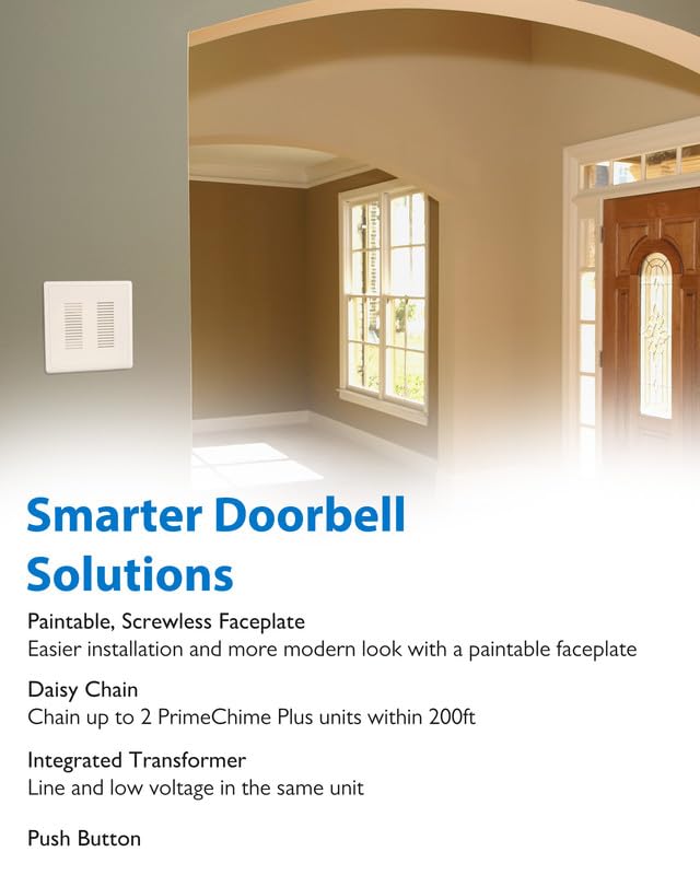 White Electric Doorbell Kit Y4933