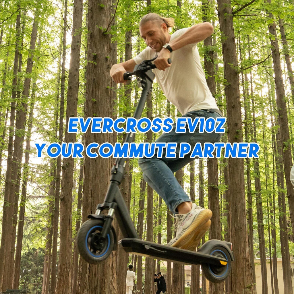 Electric Scooter with 10 Solid Tires, 500W Motor, 22 Miles Battery P17008