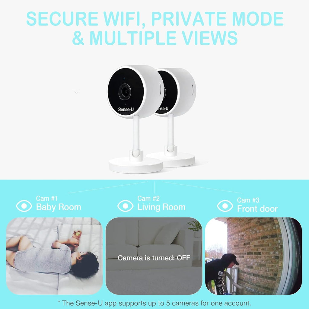 Video Baby Monitor with 1080P HD Wi-Fi Camera and Night Vision D102