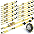 Car Tie Down with J Hooks 120 inch 10 Pack T6440