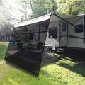 Black Mesh RV Awning Shade Screen with Zipper 19' x 9' S377924