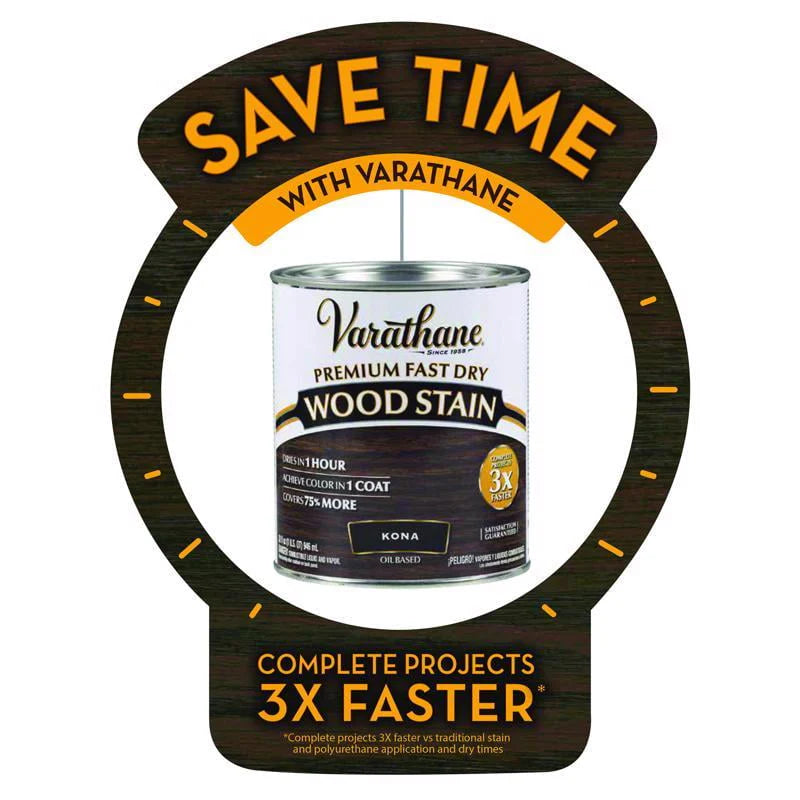 Dark Walnut Fast Dry Wood Stain Quart A677197