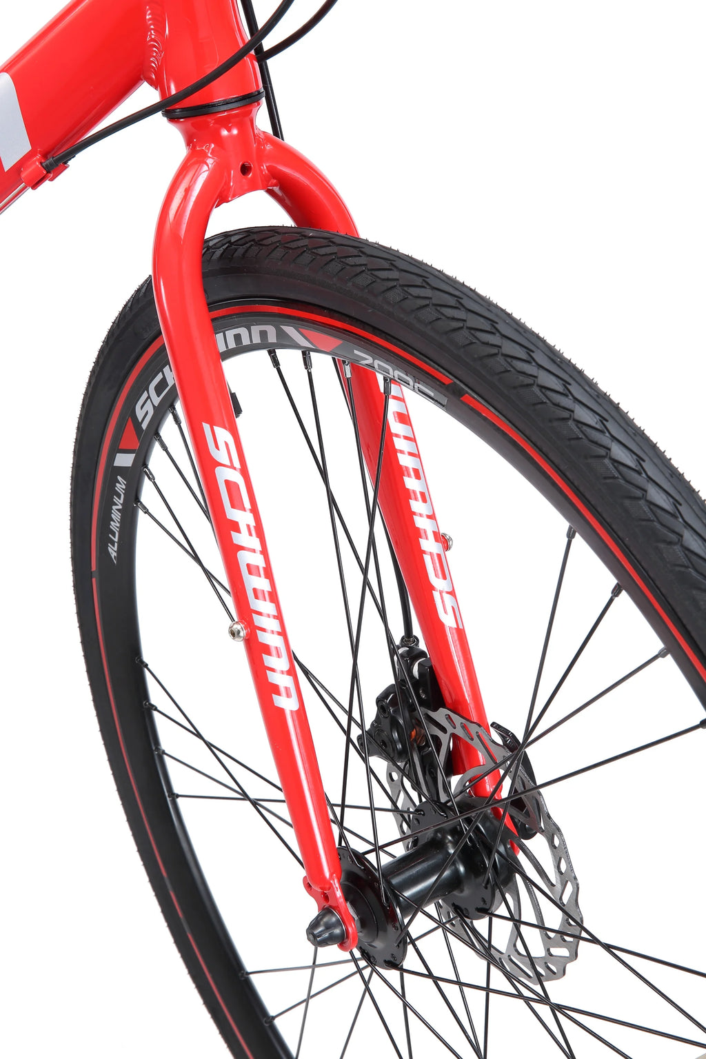 Red 21 Speed Hybrid Bike J550