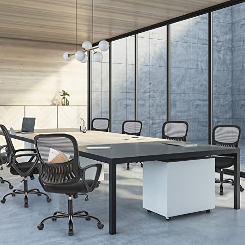Black Ergonomic Mid-Back Mesh Swivel Office Chair Z3257