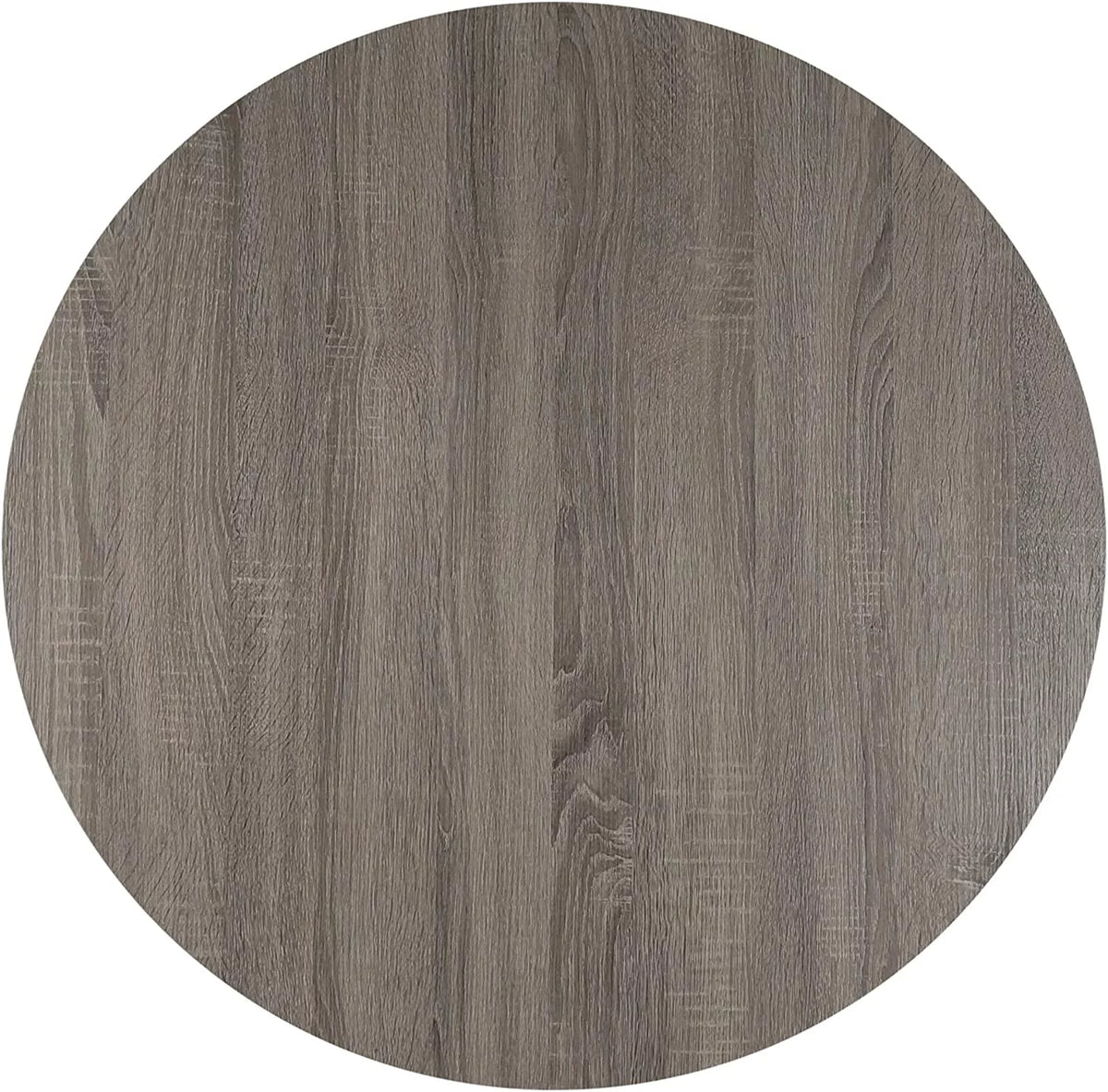 Round Wooden Coffee Table 35.5 x 18 Inches Gray F936