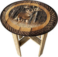 Round Whiskey Barrel End Table W529276