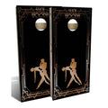 Black Cornhole Board Set with 8 Bags E569