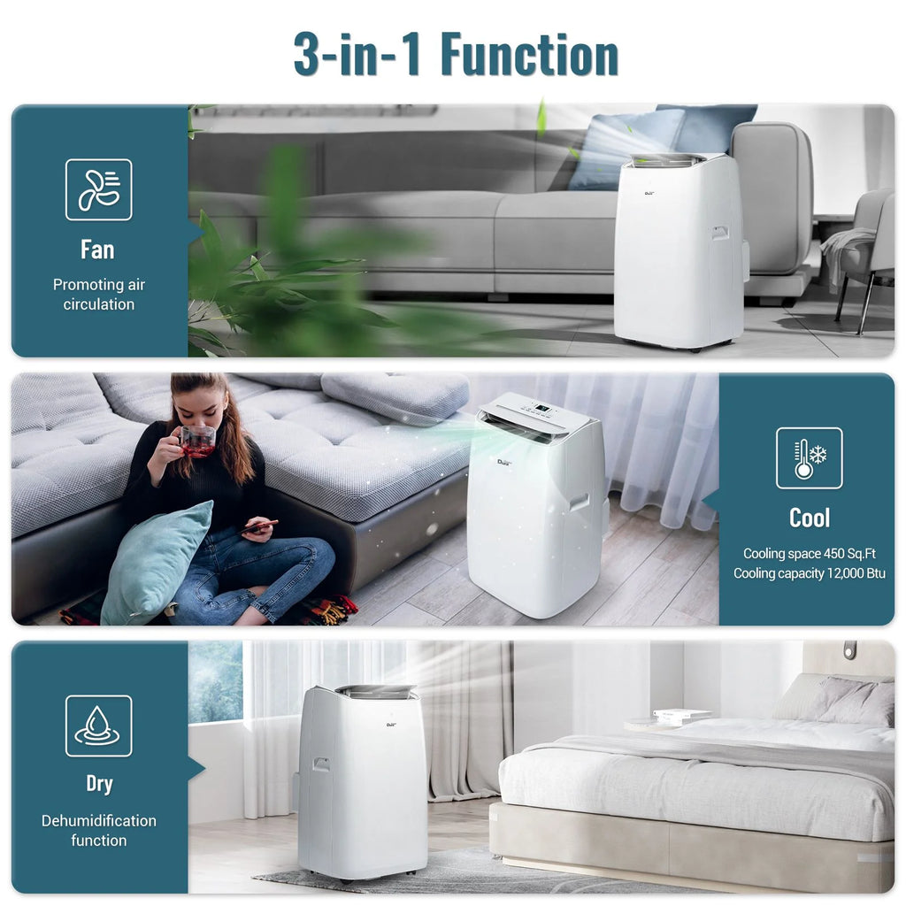Portable Air Conditioner 8150 BTU White B79223