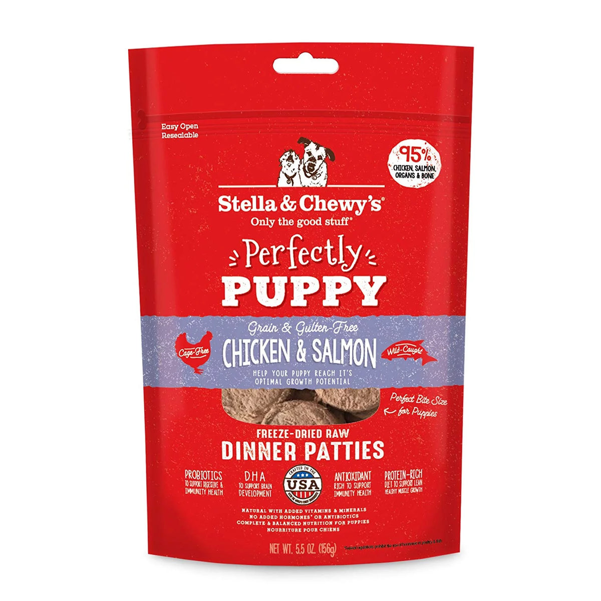 Chicken & Salmon Freeze-Dried Raw Dog Food, 5.5 oz X6116