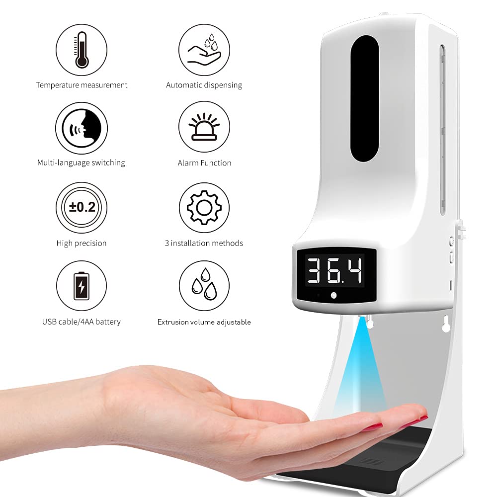 Wall Mounted Automatic Soap Dispenser with Thermometer Q7080