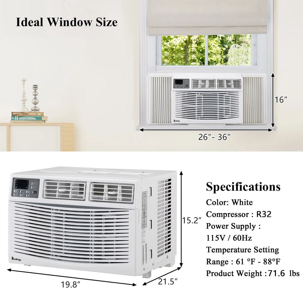 12000BTU 110V White Window Air Conditioner N384470