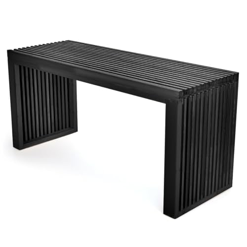 Bamboo Dining Bench, 35 inch Solid Bamboo Bench F902064
