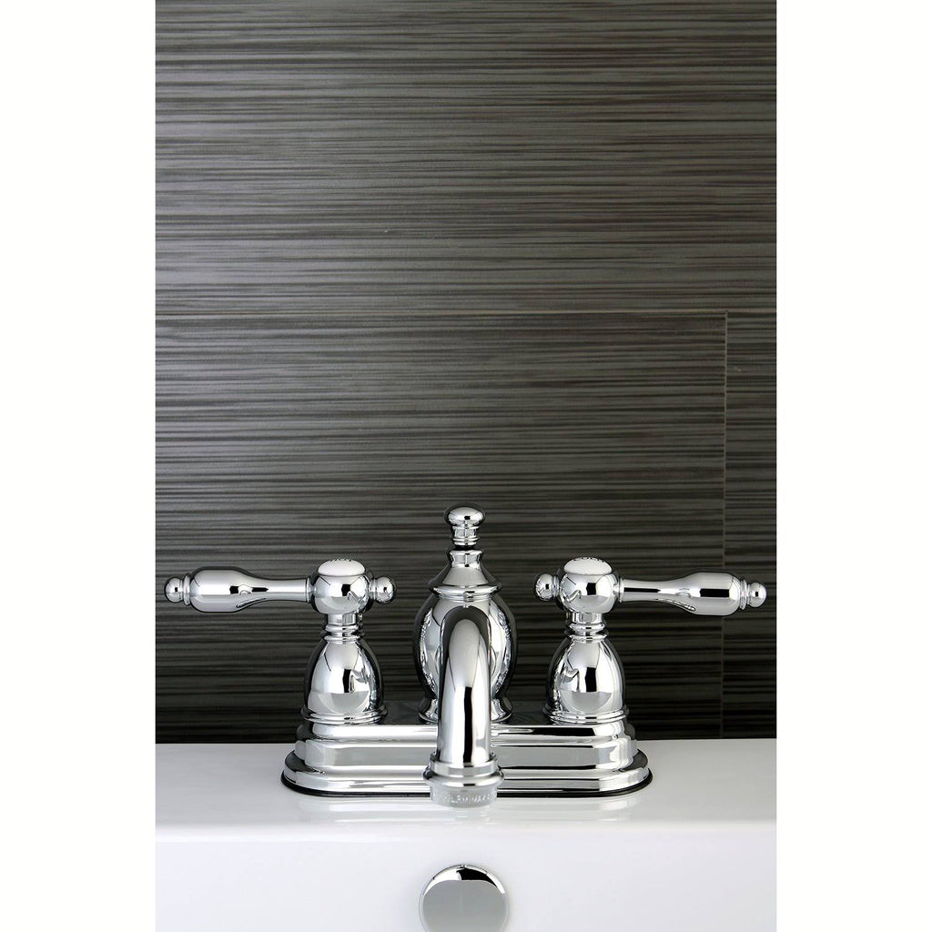 Chrome Centerset Lavatory Faucet with Pop-Up Y652104