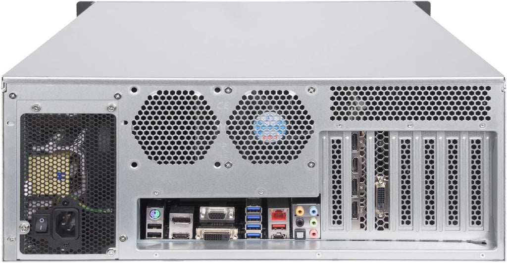 4U Rackmount Server Case with 5 x 3.5 Hot-Swappable Bay and 3 x 5.25 Bays Z476