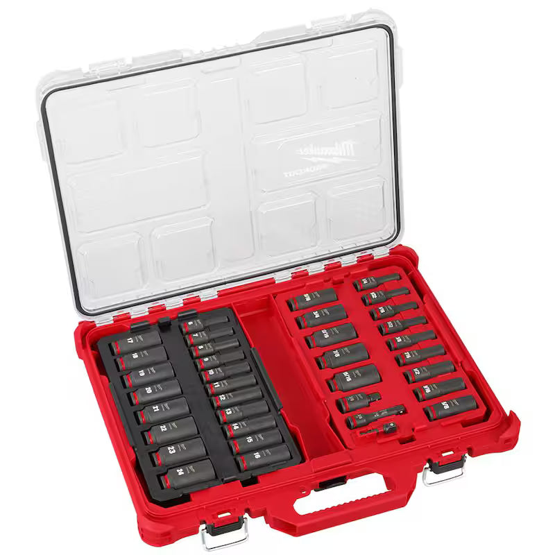 3/8 in. Drive Metric and SAE Deep Well Impact Socket Set 36-Piece K4942
