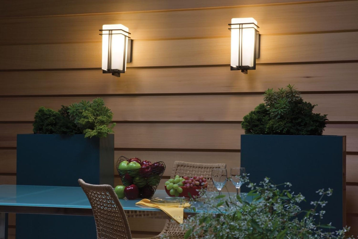 1 Light Black Outdoor Wall Light F90725
