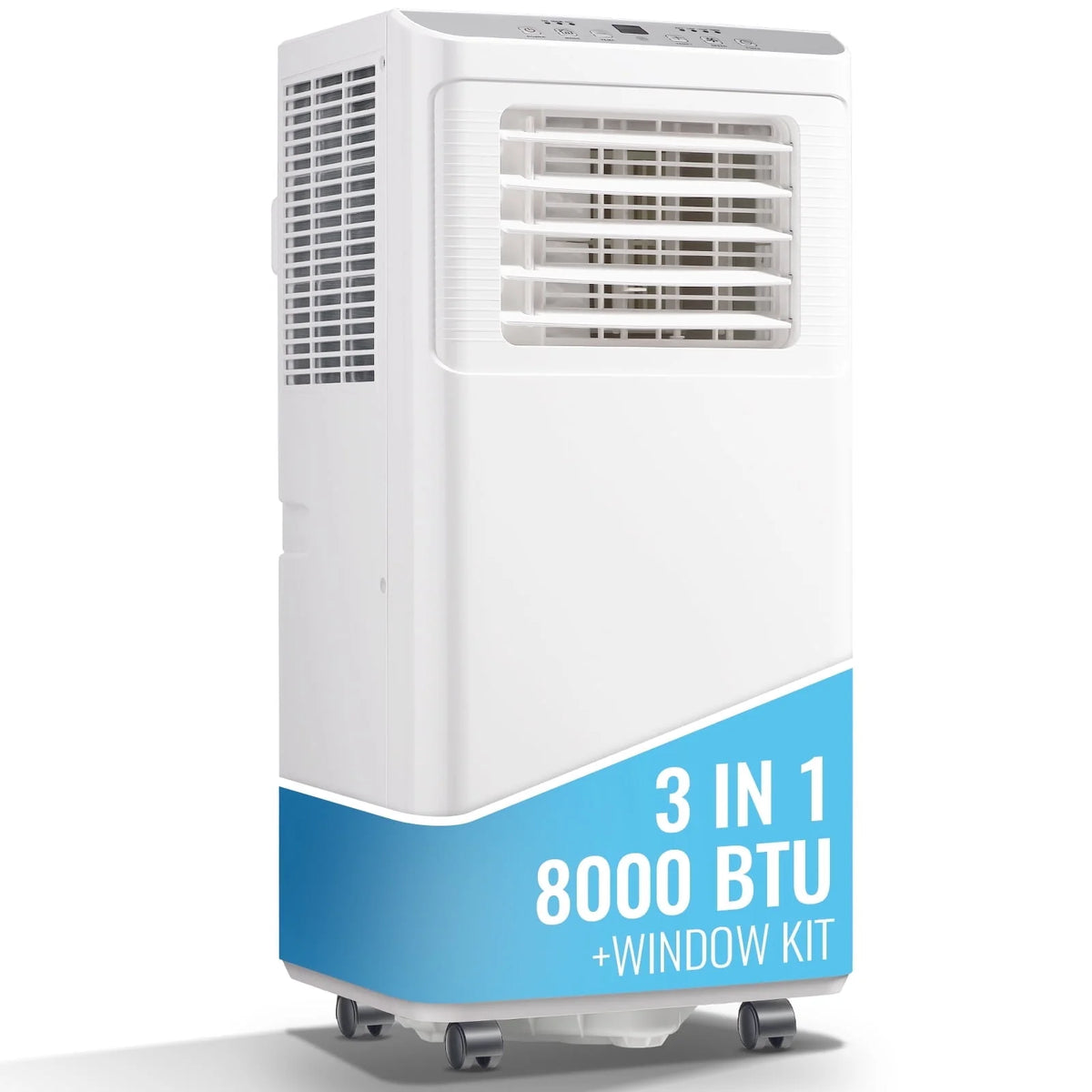 8000 BTU Portable Air Conditioner with Remote Control, White Z3824