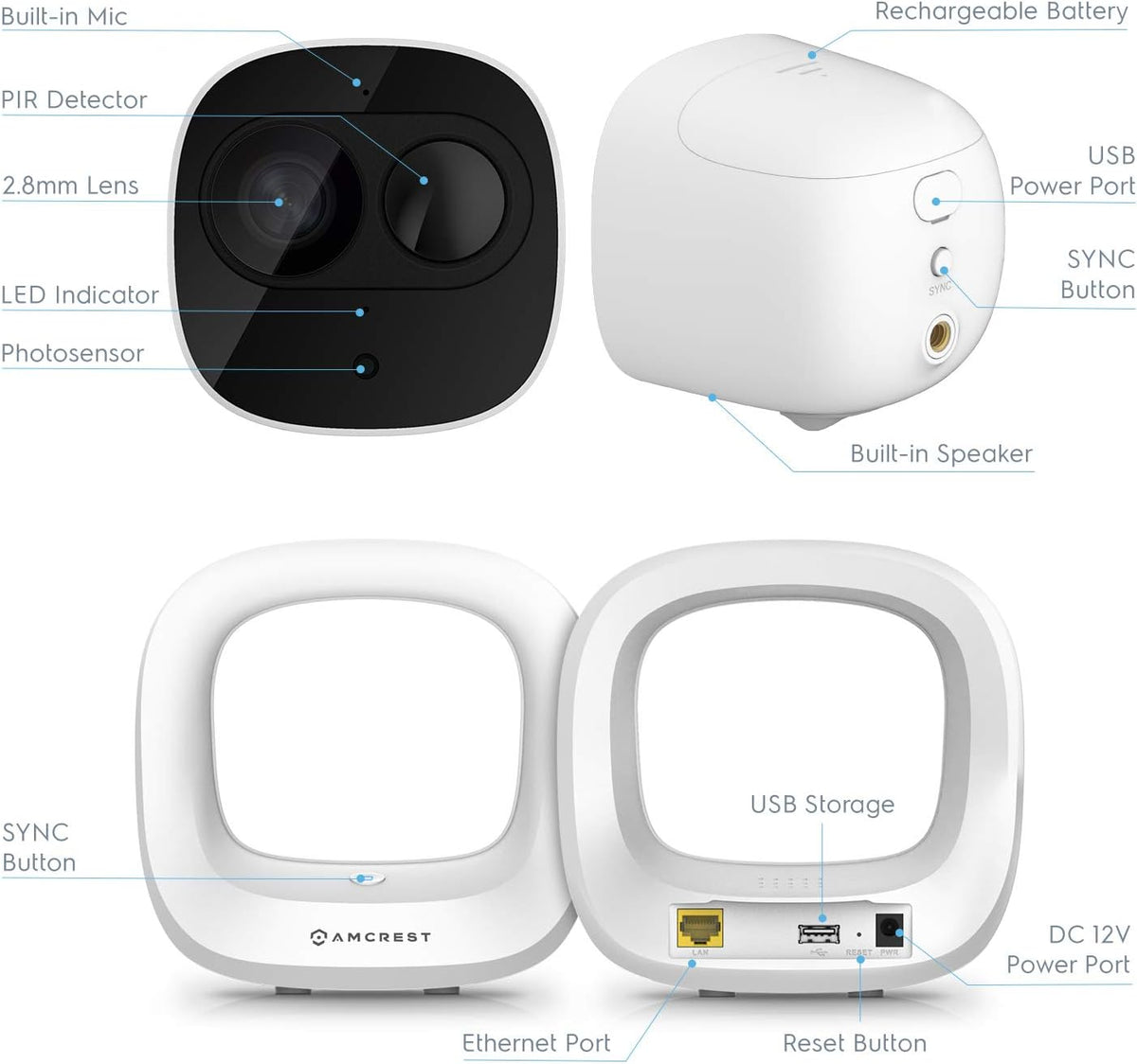 1080P Wireless Outdoor Security Camera System S75698