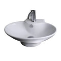 Wall Mounted Bathroom Sink with Overflow X91241