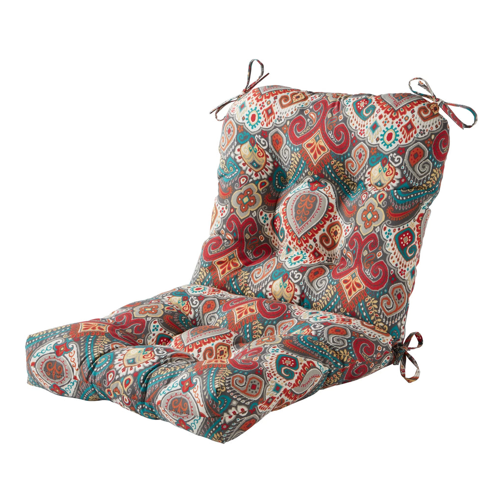Reversible Tufted Outdoor Chair Cushion F4955