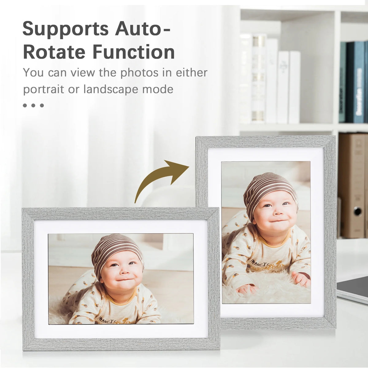 WiFi Digital Photo Frame 10.1-Inch TFT Screen 16GB Storage C8946
