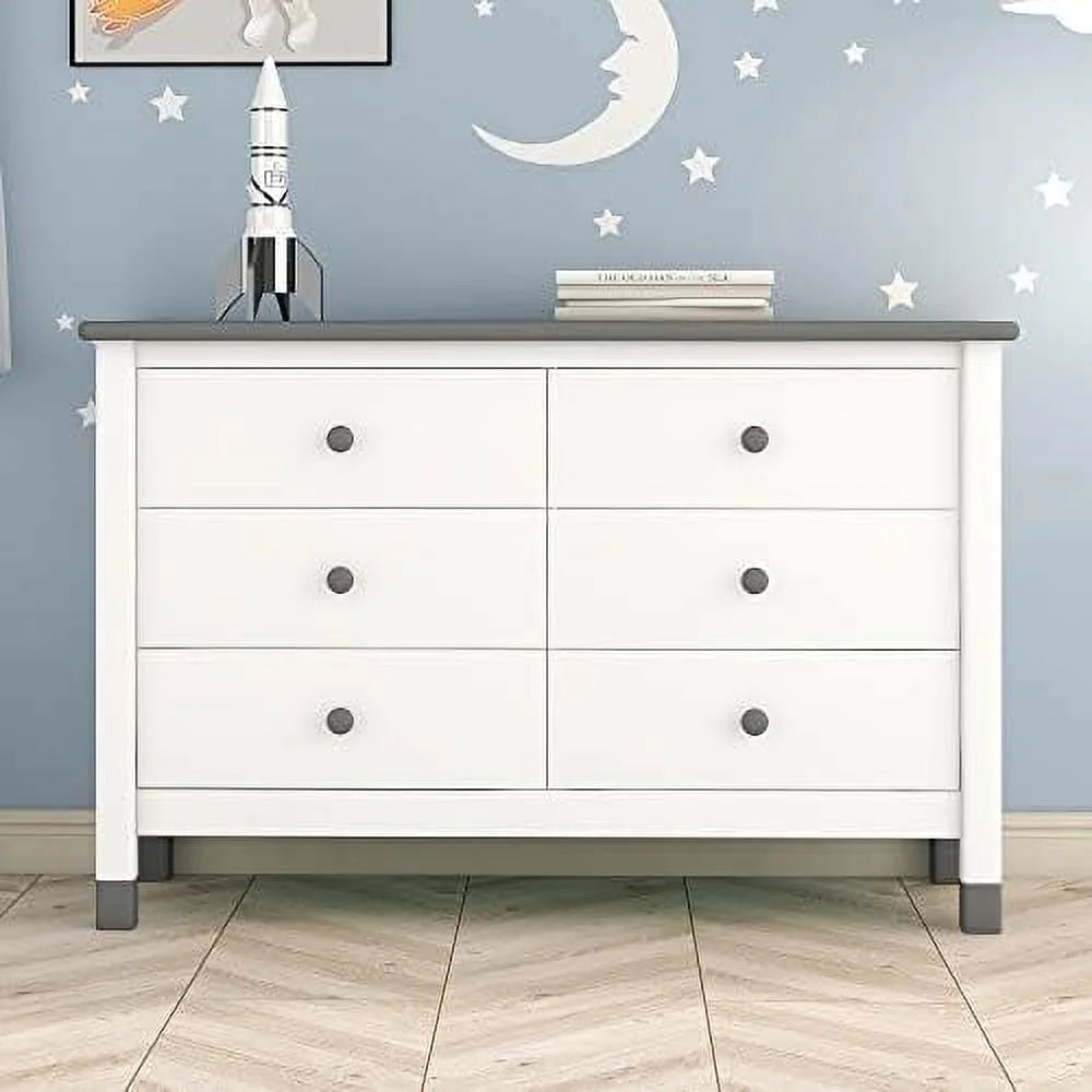 Wooden 6 Drawer Dresser I608376