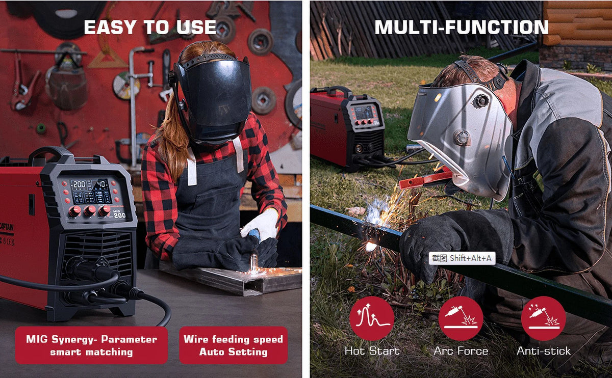 200Amp 110V/200V 6 in 1 Multi Process Welding Machine O904
