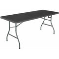 Black 6 Foot Folding Table B724051