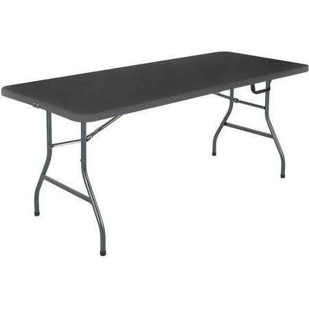 Black 6 Foot Folding Table B724051