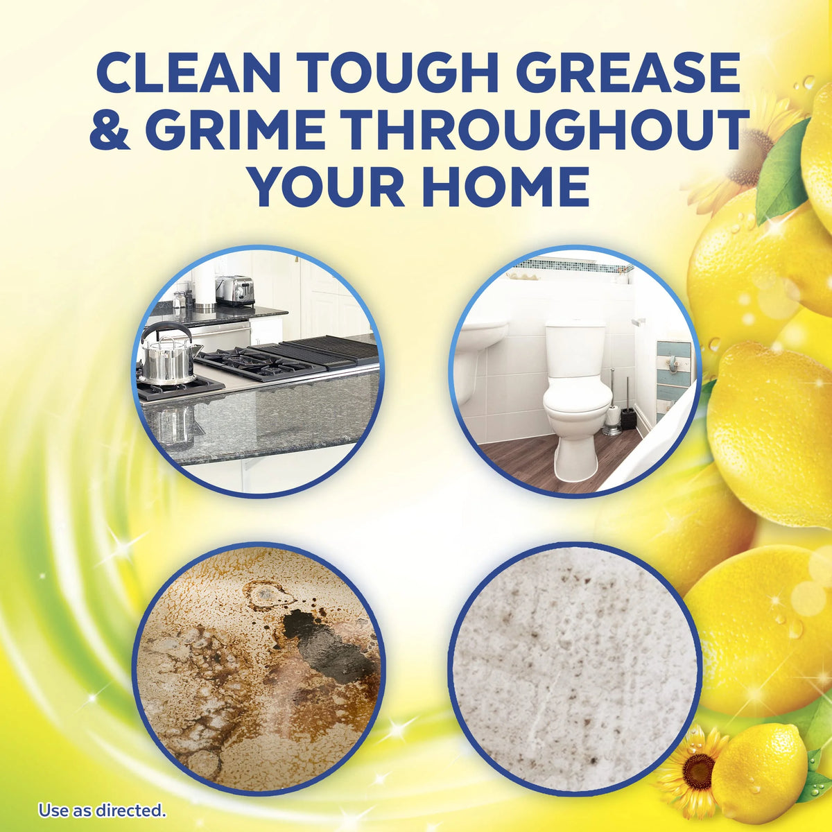 Multi-Surface Cleaner Sparkling Lemon And Sunflower Essence 40 Fl Oz Pack Of 3 O126