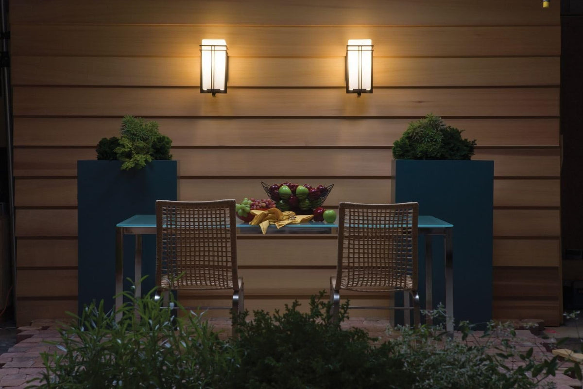 1 Light Black Outdoor Wall Light F90725