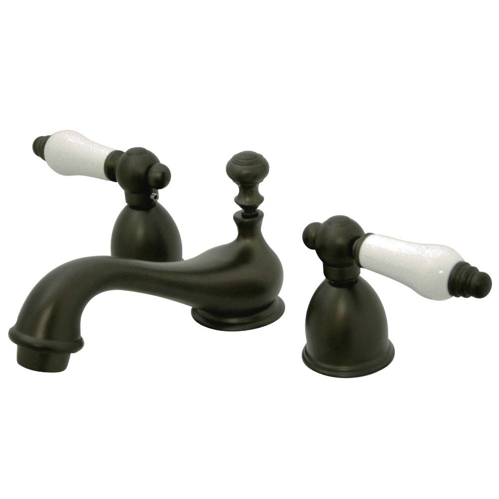 Oil Rubbed Bronze Widespread Lavatory Faucet with Pop-Up Q23802