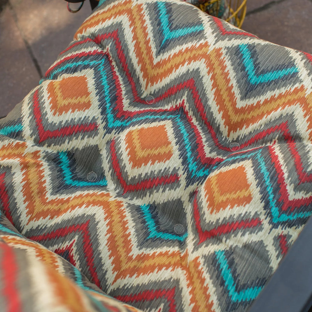 Reversible Tufted Outdoor Chair Cushion F4955
