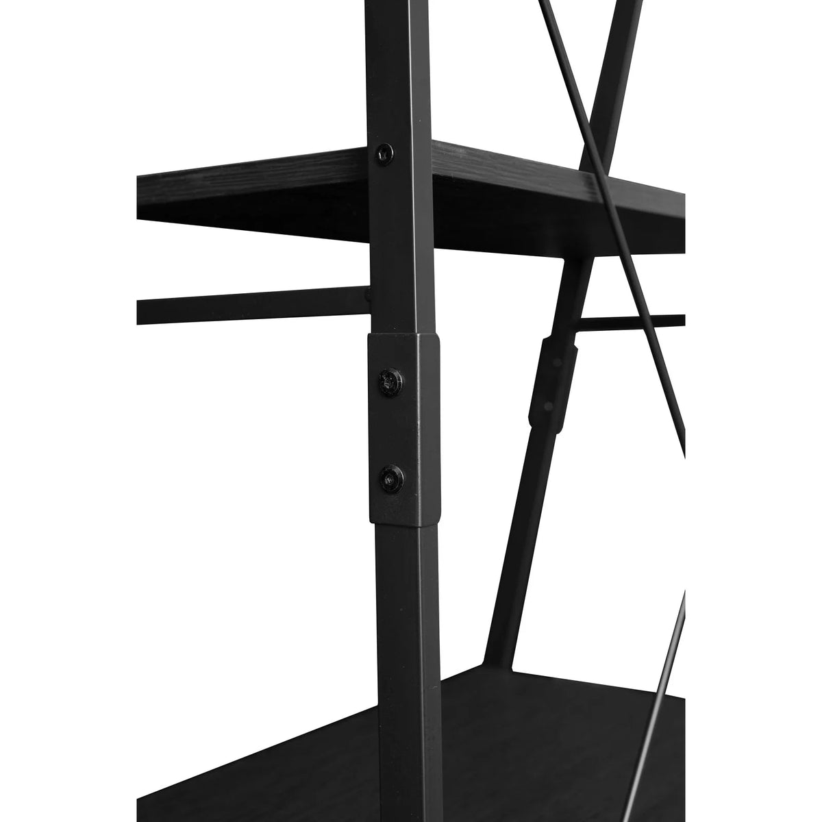 72 in. Urban Walnut Ladder Bookcase L839