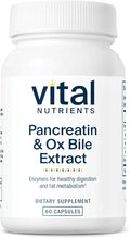 Pancreatin & Ox Bile Extract 500mg Digestive Enzymes 60 Capsules G614542