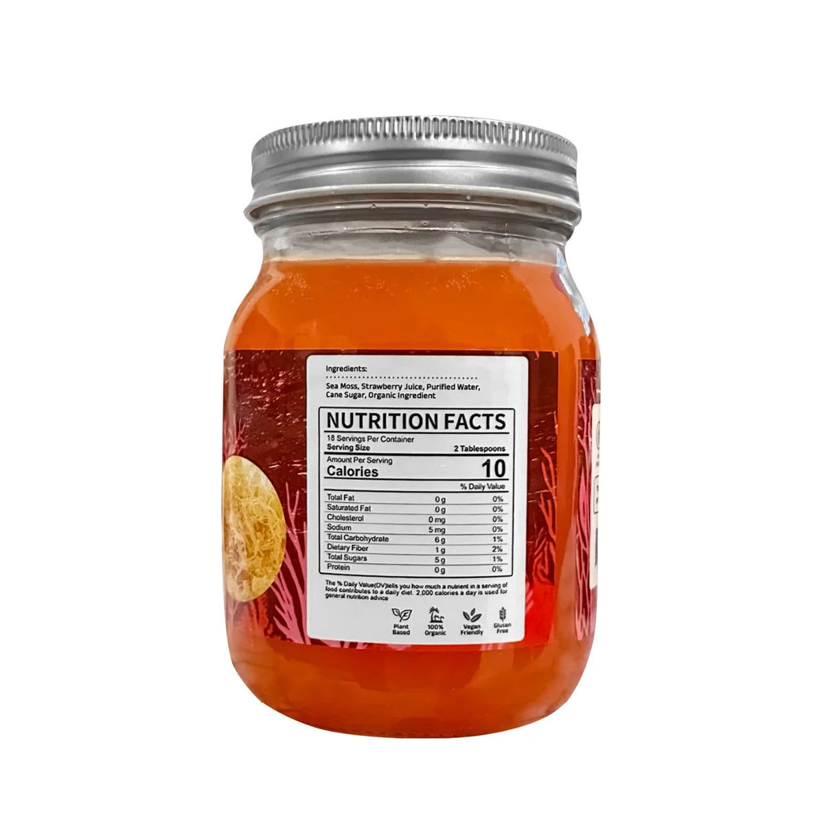 Strawberry Flavored Sea Moss Gel 18 OZ Z3183