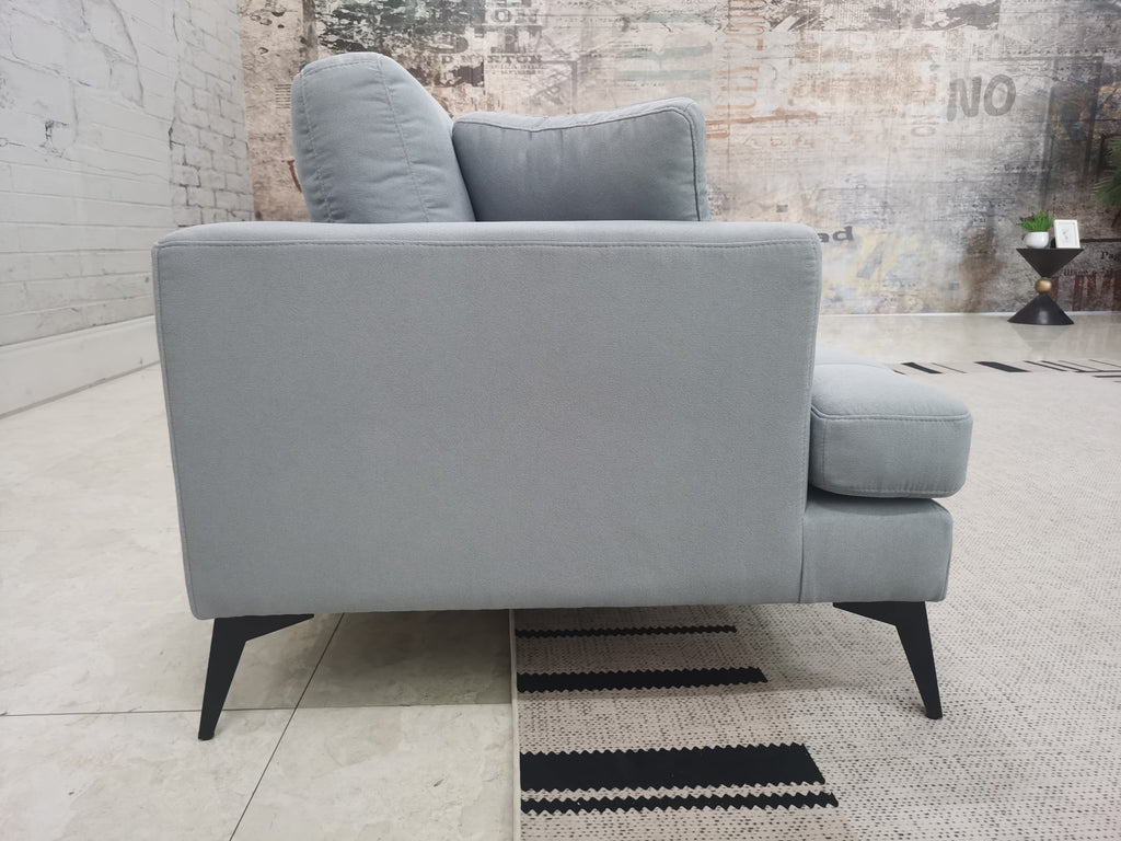 Gray Linen Fabric 3 Seater Sofa H580942