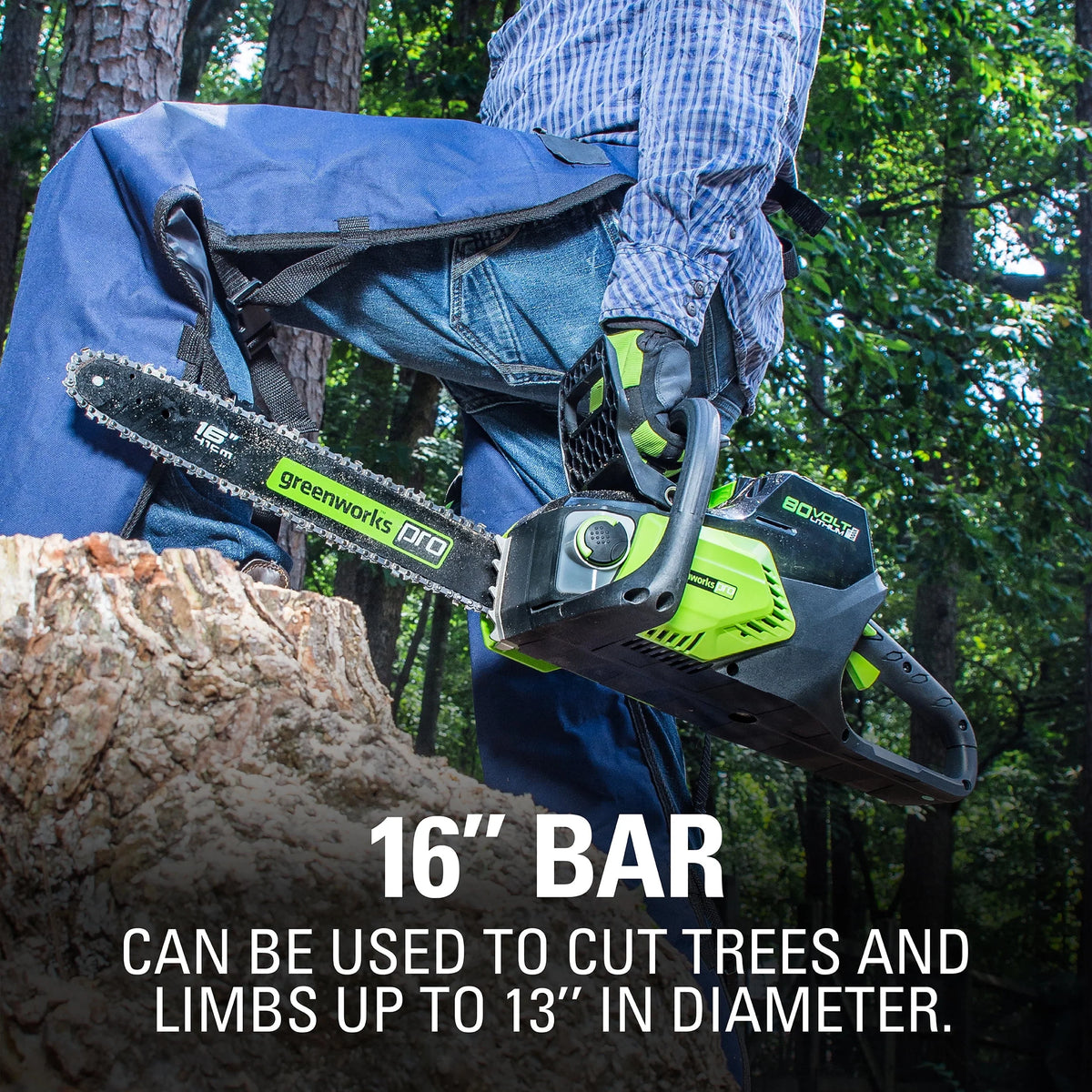 80V 16-inch Cordless Brushless Chainsaw O239927