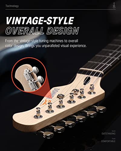 39" HSS Electric Guitar Kit with Amp, Bag, Accessories L589721