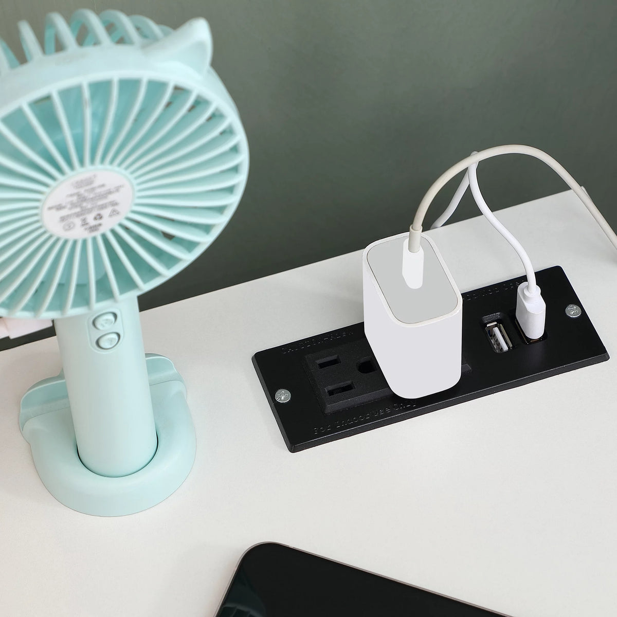 White Bedside Table with Drawers M722