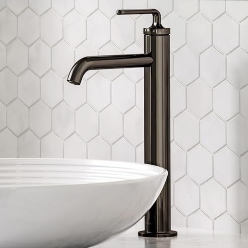 Single Handle Vessel Sink Bathroom Faucet with Pop-Up Drain in Brushed Gold Y20936