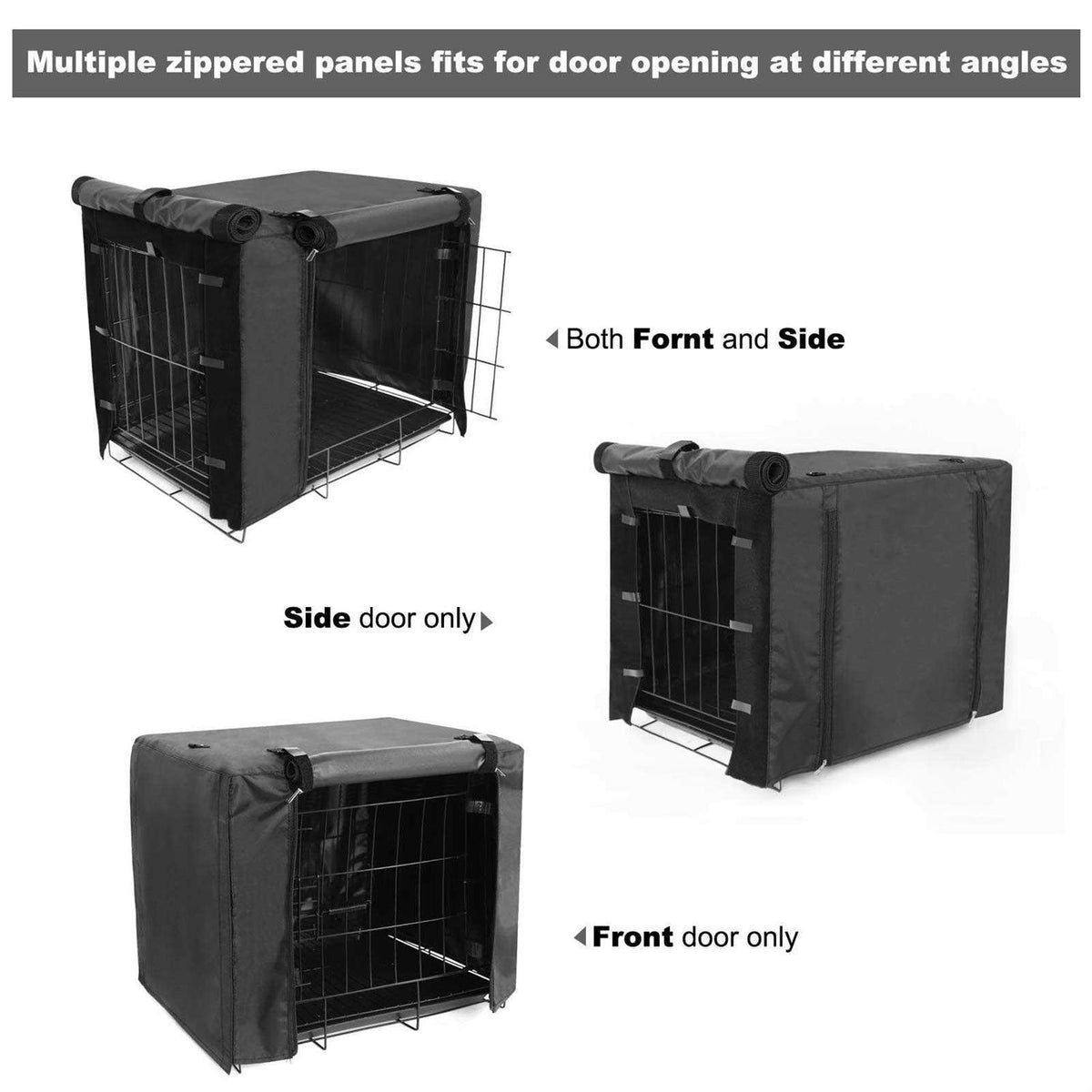 Dog Crate Cover Double Door 36 42 48 inches W732044
