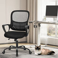 Black Ergonomic Mid-Back Mesh Swivel Office Chair Z3257