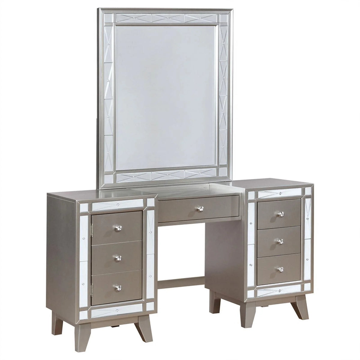 Contemporary Wood 3-piece Vanity Set O142