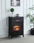 Black Electric Fireplace L72207