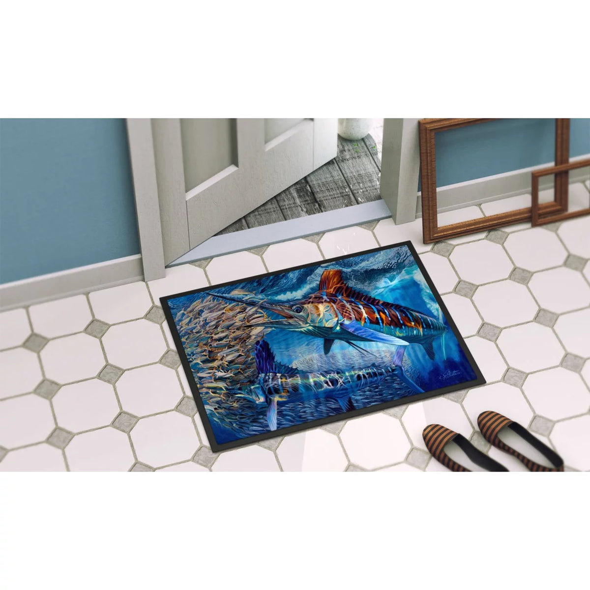 White Marlin Indoor or Outdoor Mat 24x36 F907