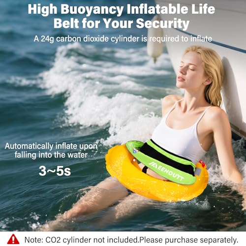 Automatic Inflatable Belt Pack Water Sports Jacket Waist Belt PFD K755