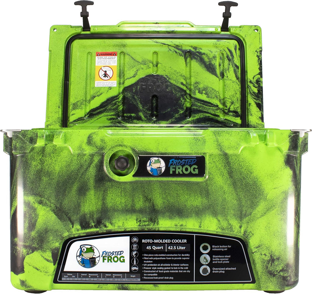 Green and Black Camo 45 Quart Insulated Cooler E428908