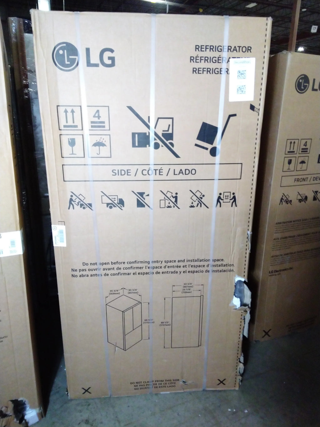 36 In. Smudge Resistant Stainless Steel French Door Refrigerator M473438