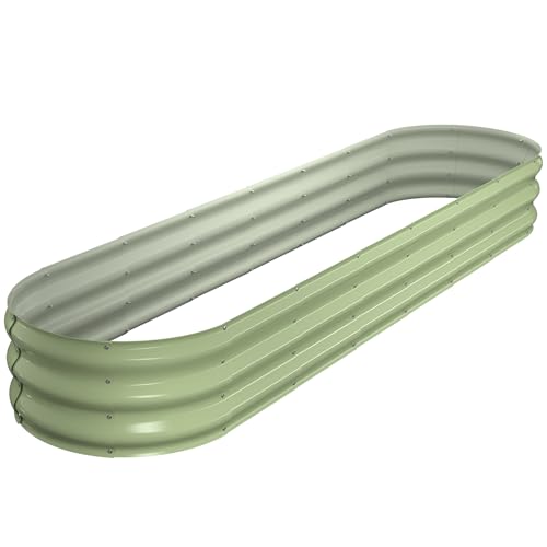 4x2x1 ft Galvanized Metal Raised Garden Bed Kit F716568